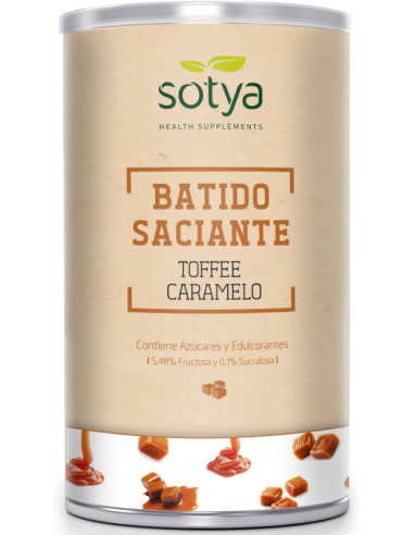 Batidos Saciantes 550G Polvo Sabor Toffee Caramelo Sotya