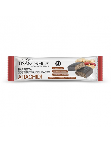 Barrita sustitutiva chocolate negro sabor cacahuete 60 gr