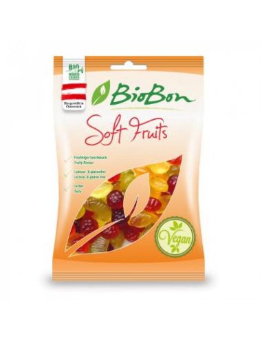 Caramelos de Goma Sabor Frutas Sin Gelatina Bio 100 g Biobon