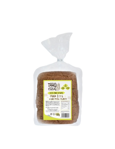 Pan De Molde Omega 3  Y 6  Lino Girasol 400 Gramos Taho Cereal