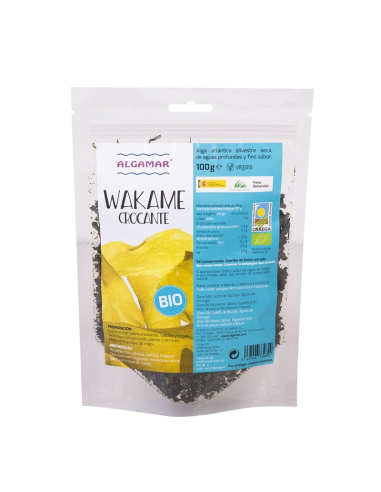 Alga Wakame Crocante Bio 100g Algamar