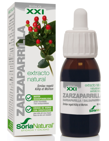 Extracto de Zarzaparrilla 50 ml de Soria Natural