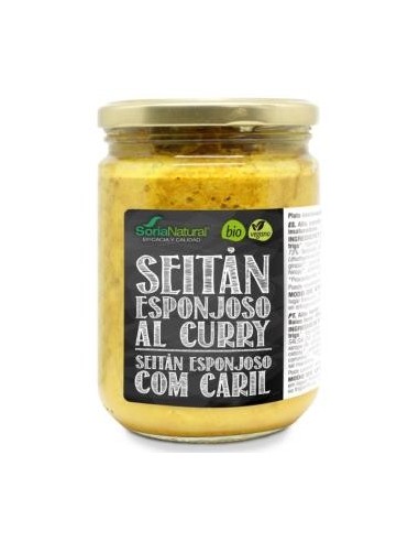 Seitan Esponjoso Al Curry 375Gr. de Soria Natural