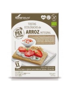 Tostas Arroz Integral 132Gr. Bio Sg Vegan de Soria Natural