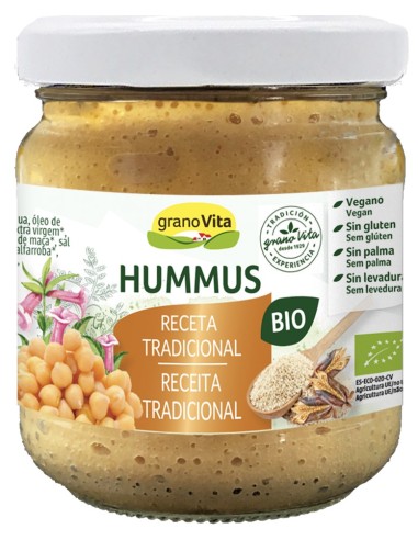 Hummus Receta Tradicional Bio, 175 G de Granovita