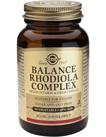 Balance Rodiola Complex  60 cápsulas vegetales Solgar