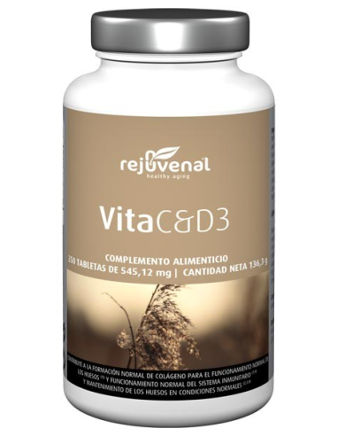 Vitamina c y d3 Rejuvenal 250 tabletas de Salengei