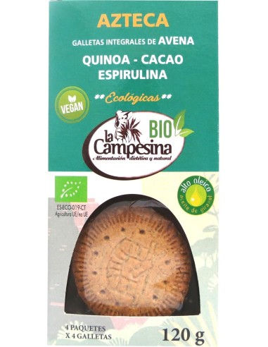 Azteca Bio (Quinoa+Espirul-Cacao) 120G de Campesina