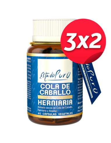 PAck 3x2 Cola de Caballo Herniaria 40 caps Estado Puro