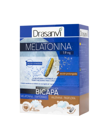 Melatonina Bicapa Retard 60 Comprimidos Drasanvi