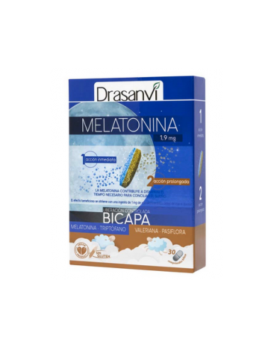 Melatonina Bicapa Retard 30 Comprimidos Drasanvi