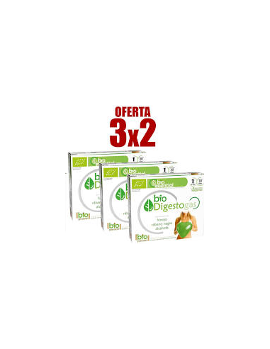 Pack 3x2 Digestogas Bio 30 capsulas de Pinisan