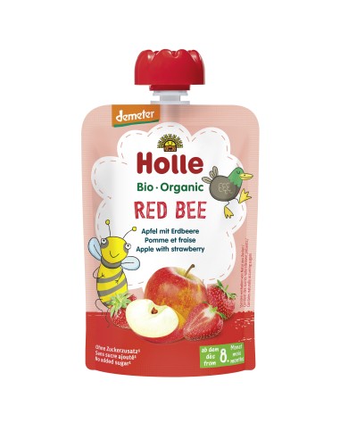 Smoothie Red Bee Manzana-Fresa 8Meses 100G Demeter Holle