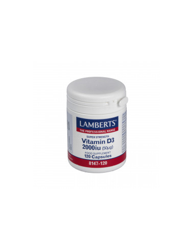 Vitamina D3 2000Ui 120Cap. de Lamberts