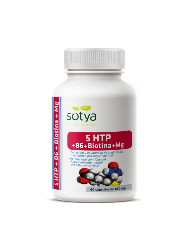 5Htp+B6+Biotina+Mg 650Mg 60 Cap Sotya