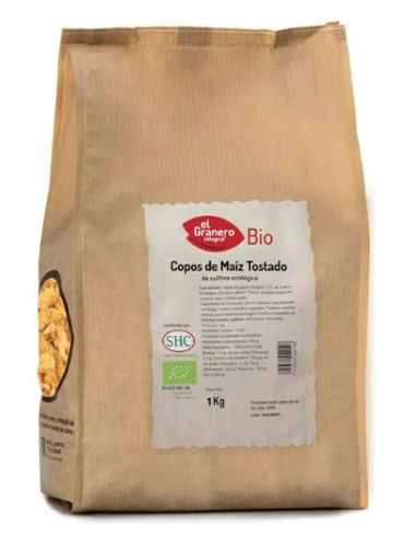 Copos De Maiz Tostado Bio, 1 Kg de El Granero Integral