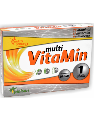 Multi Vitamin, Nutranature, 30 Cáps. de Pinisan