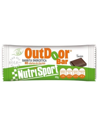 Barrita Energ. Outdoor Chocolate S/C Caja 20Unid. Nutrisport
