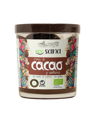 Crema Cacao Avellanas Bio 200G Ecosana