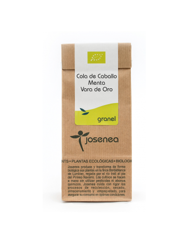 Cola De Caballo-Menta-Vara De Oro Bio 25 Gr. Bolsa Kraft Granel 25 Gr. de Josenea