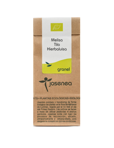 Melisa-Tila-Hierbaluisa Bio 25 Gr. Bolsa Kraft Granel 25 Gr. de Josenea