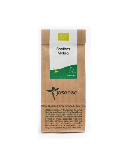 Rooibos-Melisa Bio 10 Pir.  Bolsa Kraft 10 Pirámides de Josenea