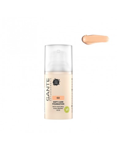 Maquillaje Soft Cream 02 Neutral Beige 30 Mililitros Sante Naturkosmetik