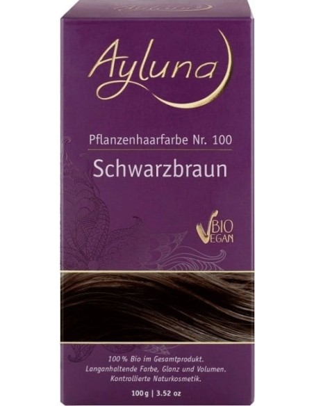 Colorante Vegetal 100 Castaño Oscuro 100 G de Ayluna