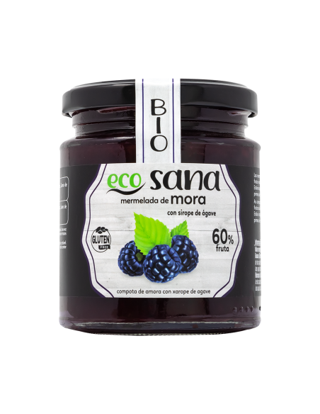 Mermelada Extra Mora S/Azucar Con Agabe Sirope Bio 260G Ecos