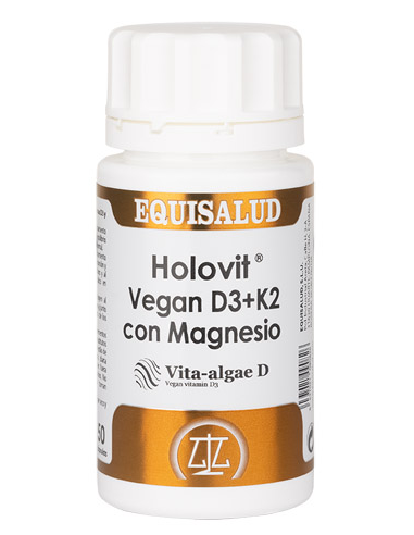 Holovit Vegan D3 + K2 Y Magnesio 50 Cáp. de Equisalud