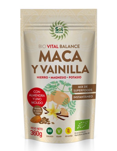 Vital Balance Maca Y Vainilla Bio360 gde Sol Natural
