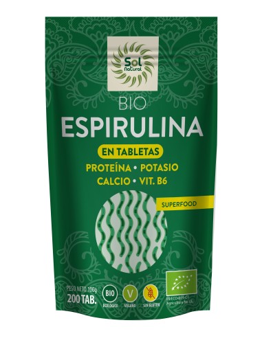 Espirulina, 100 Comprimidos de 400mg. (25 días)