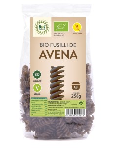 Fusilli De Avena Integral Sin Gluten Bio 250 Gramos  Sol Natural