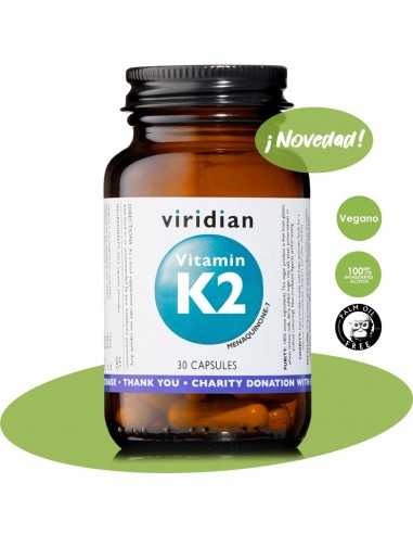 Vitamina K2 50Ug 30 Cápsulas Veg. Viridian