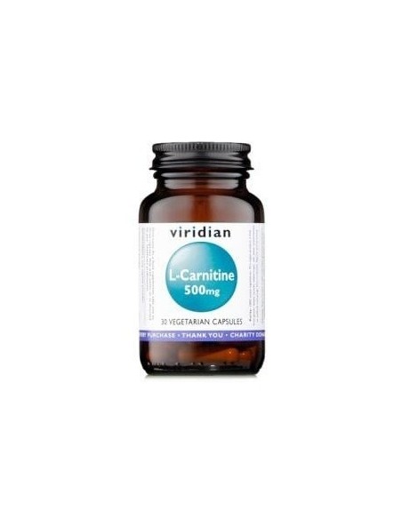 L-Carnitina 500Mg 30 Cápsulas Veg. Viridian