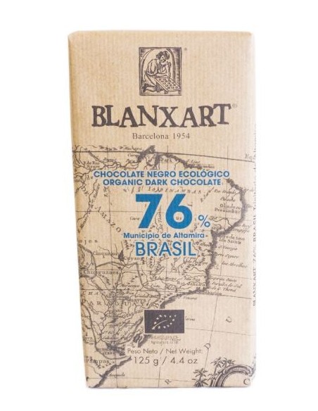 Chocolate Negro Brasil 76% 125 Gr de Natursoy