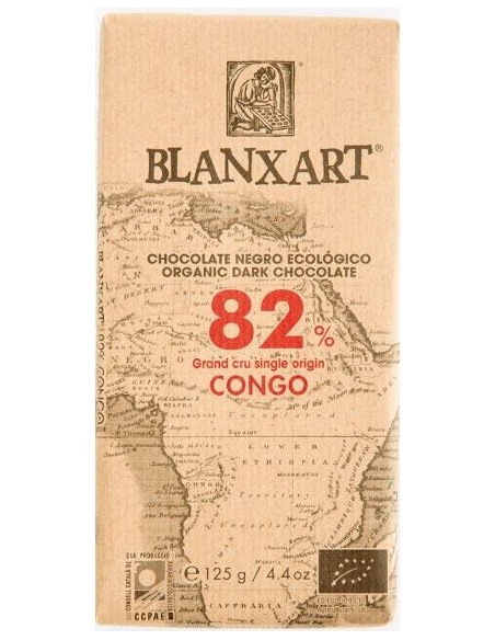 Chocolate Negro Congo 82% 125 Gr de Natursoy