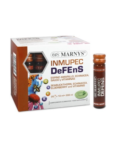 Inmupec Defens  Espino Amarillo + Echinacea + Sauco + Vitaminas-  20 Viales X 10 Ml  Marnys