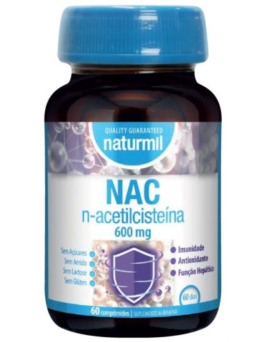 N-Acetilcisteína 600 Mg  60 Comprimidos De Dietmed