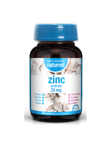 Zinc 20 Mg  60 Comprimidos De Dietmed
