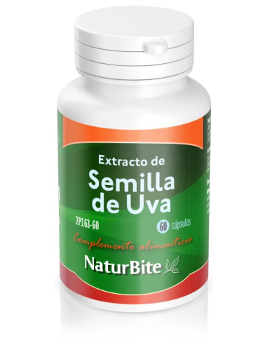 Extracto De Semilla De Uva 50Miligramos 60 Comprimidos Naturbite