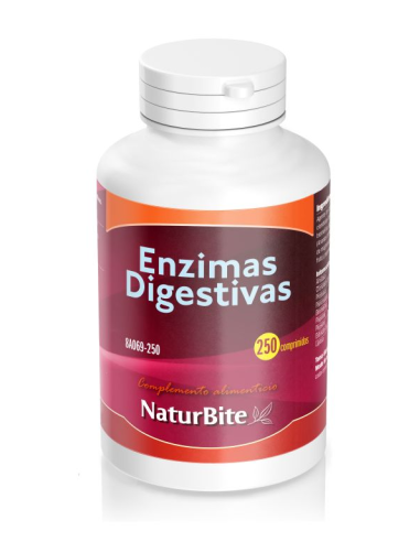 Enzimas Digestivas 250 Comprimidos Naturbite