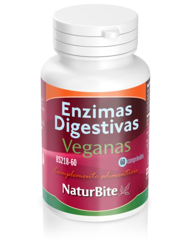 Enzimas Digestivas Veganas 60 Comprimidos Naturbite