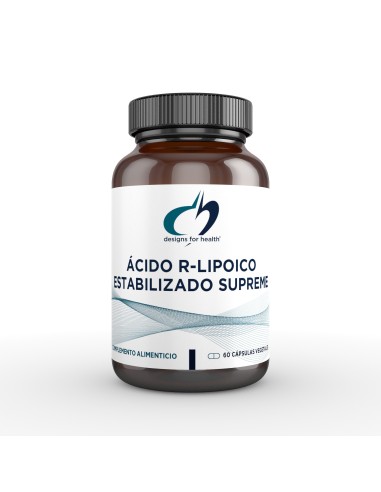 Acido R-Lipoico Estabilizado Supreme 60Vcaps. de Designs For