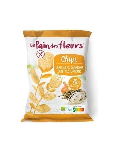 Chips De Lentejas Con Cebolla 50 Gramos Bio Sg Vegan Le Pain Des Fleurs