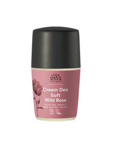 Soft Wild Rose Desodorante Roll-On 50 Mililitros Eco Vegan Urtekram