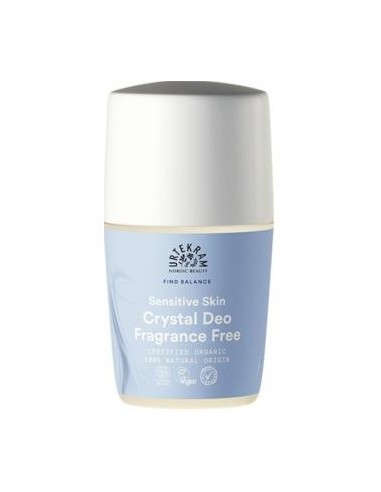 Fragance Free  Desodorante Mineral Roll-On 50 Mililitros Urtekram