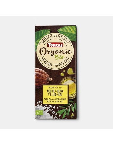 Chocolate Negro 70% Con Aceite Oliva 100G Bio Sg Torras