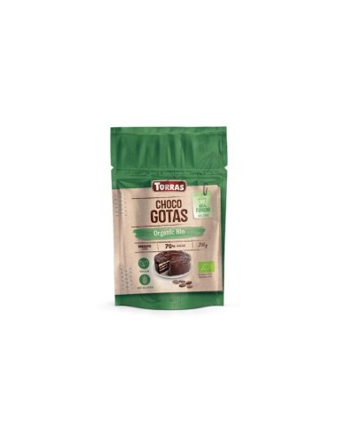 Gotas De Chocolate 70% 200 Gramos Bio Sg Vegan Torras