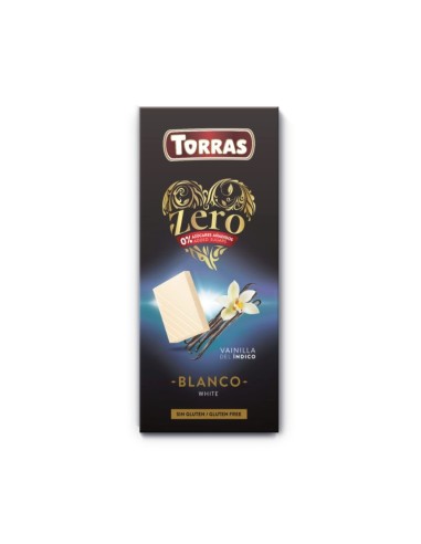 Zero Chocolate Blanco Vainilla Del Indico 100 Gr de Torras